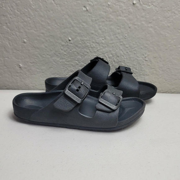 Birkenstock Sandals Kids Size 29 Arizona EVA Casual Slide Black Rubber - Picture 2 of 7